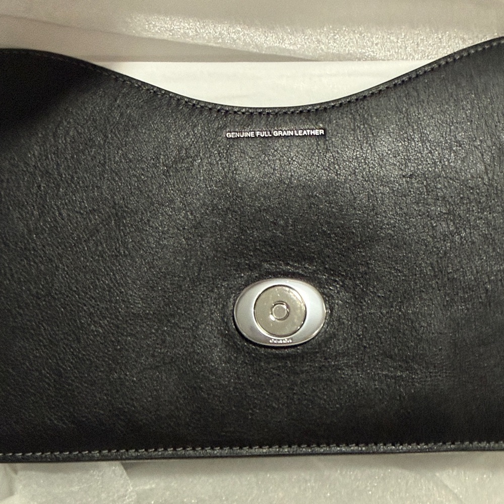 Coach Chain Tabby Silver/black Leather Small Shoulder Bag brand new - Picture 14 of 15